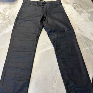 Flog drawstring black pants